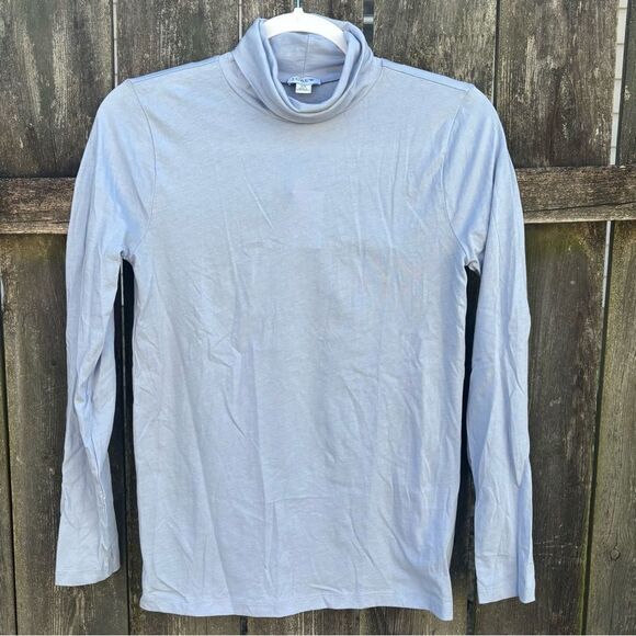 J. Crew Light Blue Turtleneck T-Shirt NWT XS - Picture 1 of 5